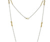 ESTATE .82CT DIAMOND 18KT YELLOW GOLD 3D INFINITY BY THE YARD LOVE NECKLACE