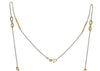 ESTATE .82CT DIAMOND 18KT YELLOW GOLD 3D INFINITY BY THE YARD LOVE NECKLACE