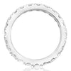 LARGE 1.94CT DIAMOND 18KT WHITE GOLD ROUND FOUR PRONG ETERNITY ANNIVERSARY RING