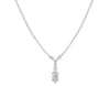 ESTATE 1.63CT DIAMOND 18K WHITE GOLD 3D CLASSIC MULTI SQUARE LARIAT FUN NECKLACE