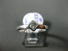 ESTATE .15CT PRINCESS DIAMOND 14K WHITE GOLD 3D SOLITAIRE BEZEL ENGAGEMENT RING