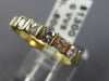 ESTATE .80CT ROUND & PRINCESS DIAMOND 14KT YELLOW GOLD 3D ANNIVERSARY RING #9493