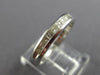 ESTATE .55CT PRINCESS DIAMOND 14KT WHITE GOLD 3D CHANNEL ANNIVERSARY RING #17304