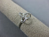 ESTATE .12CT DIAMOND 14KT WHITE GOLD 3D FLOWER LOVE KNOT FUN FRIENDSHIP RING