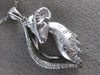 ESTATE .34CT ROUND DIAMOND 14KT WHITE GOLD 3D CLASSIC HAPPY RAM FLOATING PENDANT