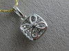 ESTATE .79CT WHITE & FANCY YELLOW DIAMOND 18K 2 TONE GOLD 3D DOUBLE HALO PENDANT