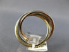 ESTATE .71CT DIAMOND 14KT TRI COLOR GOLD ETERNITY TRINITY ANNIVERSARY LOVE RING