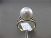 ESTATE .32CT DIAMOND 14KT WHITE & YELLOW GOLD AAA SOUTH SEA PEARL MULTI ROW RING