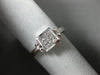 ESTATE .55CT PRINCESS DIAMOND 18K WHITE GOLD 3D INVISIBLE BEZEL ENGAGEMENT RING