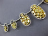 ESTATE EXTRA LARGE 17.17CT WHITE & FANCY YELLOW DIAMOND 18K 2 TONE GOLD NECKLACE