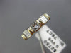ESTATE .75CT PRINCESS DIAMOND 14KT TWO TONE GOLD WEDDING ANNIVERSARY RING #7305