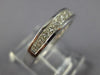 ESTATE .50CT DIAMOND 14K WHITE GOLD 3D CLASSIC PRINCESS CHANNEL ANNIVERSARY RING