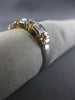 ESTATE .75CT PRINCESS DIAMOND 14KT TWO TONE GOLD WEDDING ANNIVERSARY RING #7305