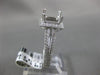 ESTATE LARGE 1.41CT DIAMOND 14KT WHITE GOLD PRINCESS SEMI MOUNT ENGAGEMENT RING