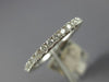 ESTATE .35CT DIAMOND 18KT WHITE GOLD 14 STONE SEMI ETERNITY ANNIVERSARY RING