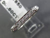 ANTIQUE .60CT DIAMOND 18K WHITE GOLD 3D FILIGREE ETERNITY ANNIVERSARY RING #6061