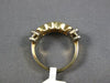 ESTATE .38CT DIAMOND 14KT YELLOW GOLD 5 STONE SEMI BEZEL ANNIVERSARY RING #4364