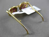 ESTATE 1.03CT DIAMOND & AAA RUBY 14K YELLOW GOLD 3D SUN GLASSES FLOATING PENDANT