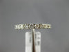 ESTATE .86CT DIAMOND 14KT WHITE GOLD 3D ROUND SEMI ETERNITY ANNIVERSARY RING