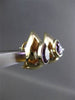 ESTATE LARGE 3.0CT EXTRA FACET AMETHYST 14K YELLOW GOLD CLIP ON EARRINGS #23691