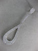 ESTATE LARGE 1.60CT DIAMOND 18K WHITE GOLD 3D CLASSIC TEAR DROP FLOATING PENDANT