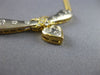ESTATE LARGE .80CT DIAMOND 18K 2 TONE GOLD ETOILE HEART BAR LOVE NECKLACE #21901