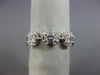 WIDE 1.53CT DIAMOND 18KT WHITE GOLD 3D SQUARE ETERNITY WEDDING ANNIVERSARY RING