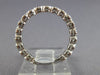 ESTATE .40CT DIAMOND 14KT WHITE GOLD 3D ETERNITY ANNIVERSARY WEDDING RING #26487