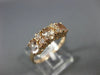 ESTATE .96CT ROUND DIAMOND & AAA OVAL MORGANITE 14KT ROSE GOLD ANNIVERSARY RING