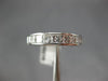 ESTATE WIDE 1.08CT PRINCESS DIAMOND PLATINUM 3D 9 STONE ANNIVERSARY RING #19558
