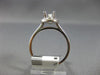 ESTATE LARGE 1.44CT DIAMOND 14KT WHITE GOLD 3D FLOWER SEMI MOUNT ENGAGEMENT RING