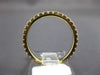 ESTATE .68CT DIAMOND 14KT YELLOW GOLD 2mm LOW SETTING ETERNITY ANNIVERSARY RING
