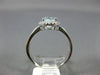ESTATE 1.22CT DIAMOND & AAA OVAL AQUAMARINE 14KT WHITE GOLD HALO ENGAGEMENT RING