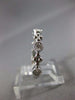 .25CT DIAMOND 14KT WHITE GOLD 3D 5 STONE FILIGREE SEMI ETERNITY ANNIVERSARY RING