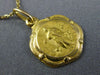 ESTATE 18KT YELLOW GOLD 3D HANDCRAFTED RELIGIOUS CHRIST PENDANT & CHAIN #25012