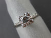 ANTIQUE .60CT DIAMOND 14K WHITE GOLD 3D FILIGREE FISHTAIL ENGAGEMENT RING #20145