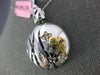 .84CT WHITE & FANCY YELLOW DIAMOND & ENAMEL 18K TRI COLOR GOLD 3D FLOWER PENDANT