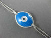 ESTATE .20CT DIAMOND AAA TURQUOISE & MOTHER OF PEARL 18KT WHITE GOLD 3D BRACELET