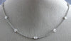 ESTATE .84CT DIAMOND 14KT WHITE GOLD 3D CLASSIC 12 STONE BY THE YARD NECKLACE