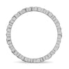 ESTATE .07CT DIAMOND 14KT WHITE GOLD ETERNITY FILIGREE WEDDING ANNIVERSARY RING