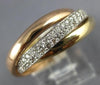 ESTATE .71CT DIAMOND 14KT TRI COLOR GOLD ETERNITY TRINITY ANNIVERSARY LOVE RING