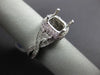 ESTATE LARGE .71CT DIAMOND 14KT WHITE GOLD INFINITY SEMI MOUNT ENGAGEMENT RING