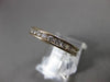 ESTATE 1.10CT ROUND DIAMOND 14KT YELLOW GOLD CHANNEL ETERNITY WEDDING RING BAND