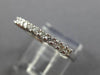 ESTATE .33CT DIAMOND 14K WHITE GOLD 11 STONE ANNIVERSARY WEDDING RING BAND 23997