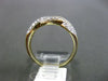 ESTATE .59CT DIAMOND 14KT WHITE & YELLOW GOLD 3D DOUBLE SIDED INFINITY LOVE RING