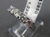 ESTATE 1.22CT DIAMOND 14KT WHITE GOLD 3D CLASSIC 5 STONE ANNIVERSARY RING #15212