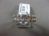 ESTATE 1.52CT ROUND & BAGUETTE DIAMOND 18KT WHITE GOLD 3D MULTI ROW WEDDING RING