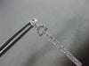 ESTATE .5CT DIAMOND 14K WHITE GOLD CLASSIC ELONGATED DOUBLE BAR HANGING EARRINGS