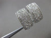 ESTATE LARGE .40CT DIAMOND 18KT WHITE GOLD FILIGREE CLIP ON EARRINGS  #20318