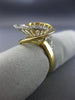 ESTATE LARGE .50CT DIAMOND 14KT WHITE & YELLOW GOLD CLASSIC MULTI SWIRL FUN RING